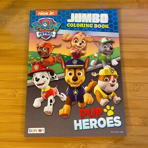 🆕 Paw Patrol Pup Heroes Jumbo Coloring Book